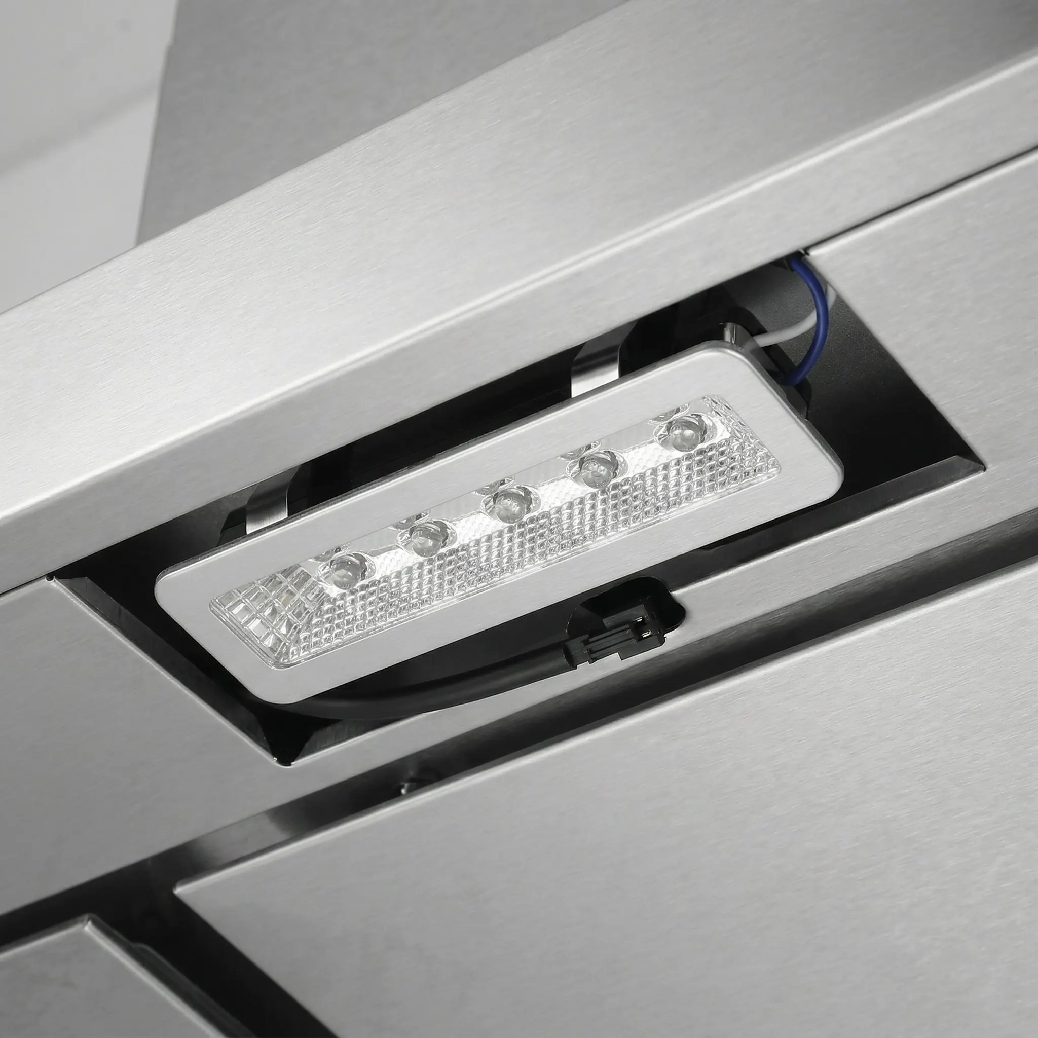 

Комплект из 2 прямоугольных светодиодных ламп для вытяжки: компактные, яркие, с двойной линейной подсветкой, для замены штатных ламп