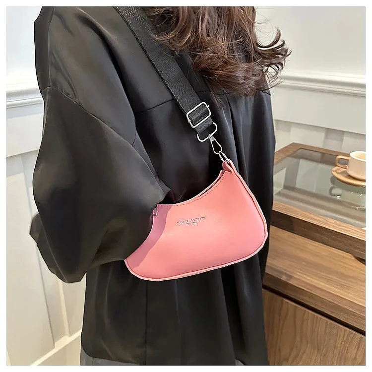 Fashionable commuting crossbody, simple and fashionable underarm women's 2024 spring new beautiful shoulder bag
