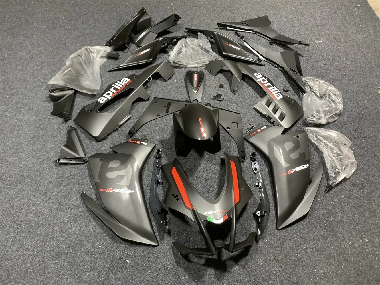 

4 подарка, новый комплект обтекателей из АБС-пластика, подходит для Aprilia RSV4 1000 2015 2016 2017 2018 2019 15 16 17 18 19, комплект кузова на заказ, серый матовый