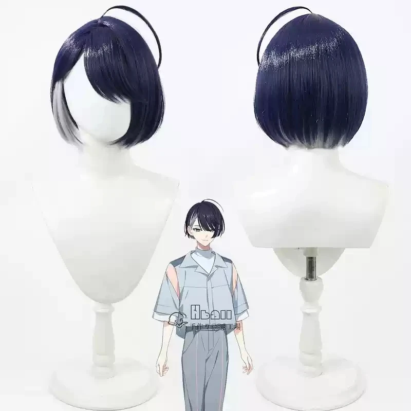 18TRIP Toya Muneuji Cosplay Wig Short Heat Resistant Synthetic Hair Halloween Party Role Play +Wig Cap