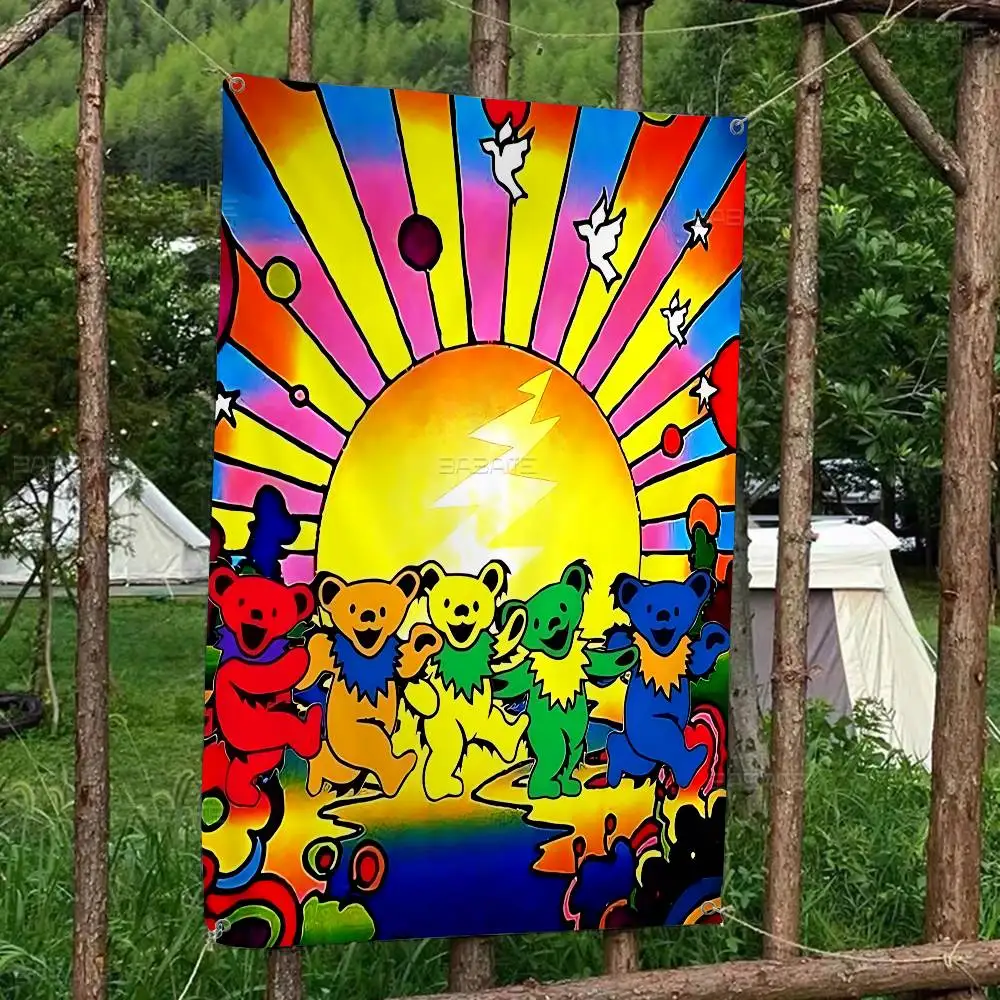 G-Grateful D-Dead Band Banner INS Style Outdoor Party Decoration Atmosphere Flag