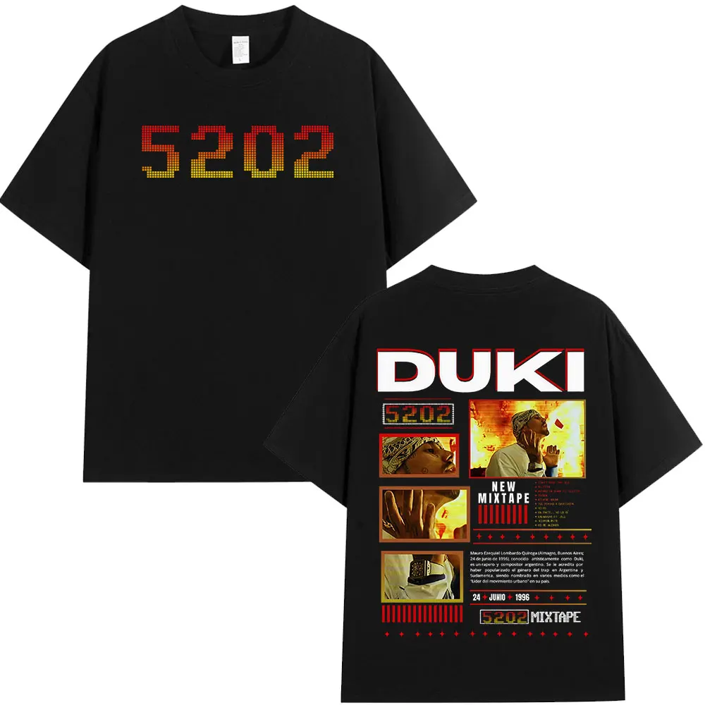 

Футболка Duki 5202 MIXTAPE Merch Rapper, мужская и женская одежда, футболка большого размера, модные хлопковые рукава в стиле хип-хоп с короткими рукавами