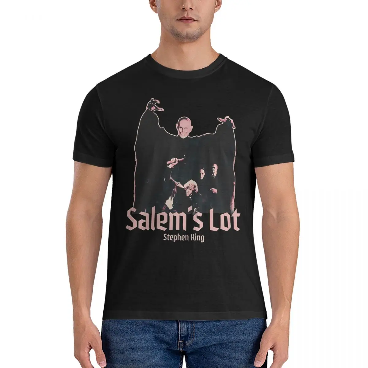 Men Salems Lot Kurt Barlow T Shirts Salems Lot Cotton Tops Novelty Short Sleeve Crewneck Tees Gift Idea T-Shirts