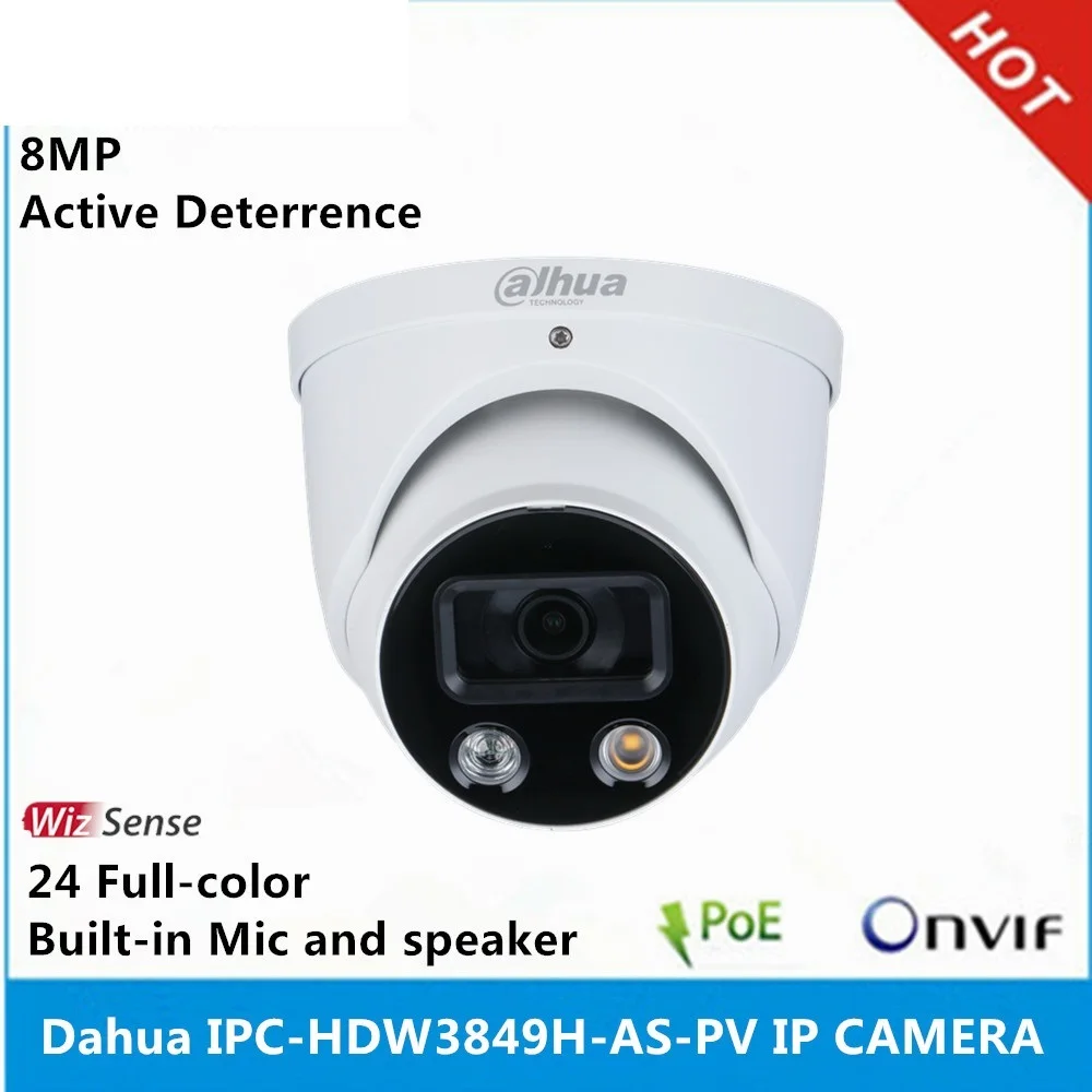 New Full-Color & IPC-HDW3849H-AS-PV-S3 8MP Smart Dual Illumination Active Deterrence WizSense IP Camera