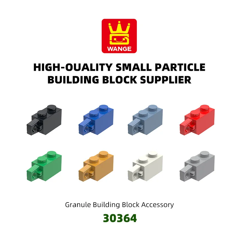 WANGE 95Pcs/Lot 30364 Straighten The High 2 Holes Block Moc Color Accessories Compatible With Brick DIY Children's Toy Assembly
