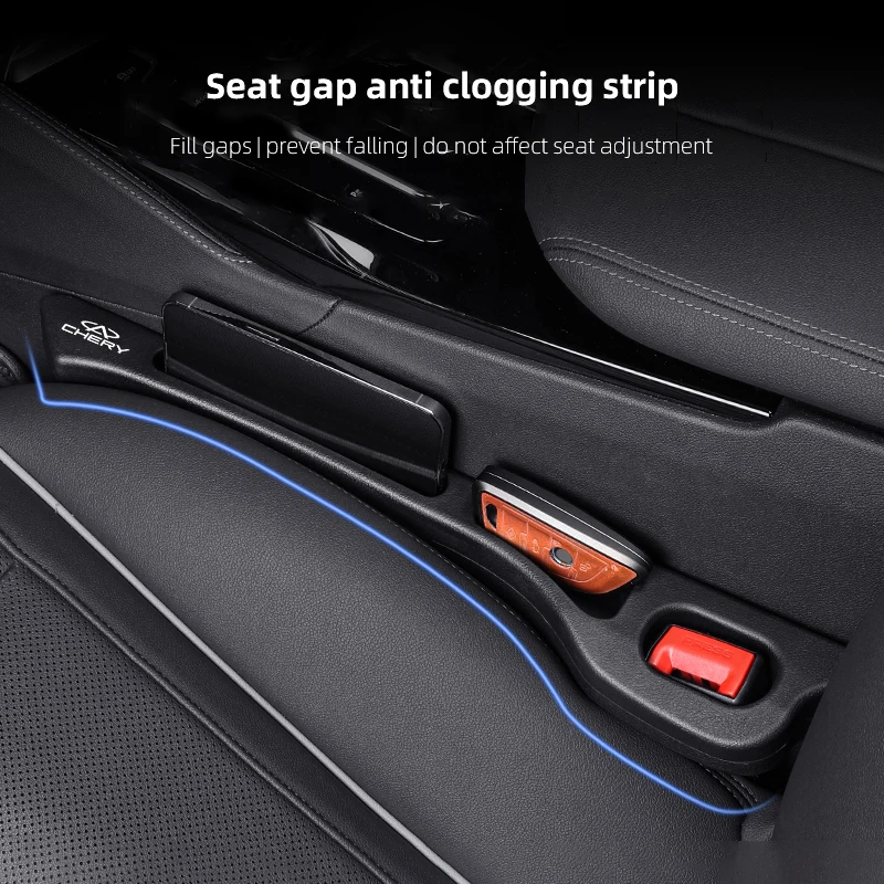 2pcs Car Seat Gap Filler Strip Auto Phone Holder Accessories For Chery Tiggo 5 2 3 7 8 PRO 5X 3X QQ Fulwin Face Arrizo A1 A3 A5