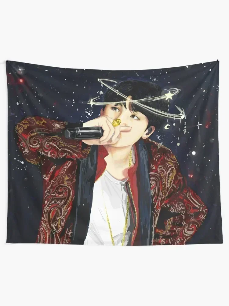 Min Yoongi- Stars Tapestry Wall Decor Room Decor Aesthetic Decoration Bedroom Room Decorations Tapestry