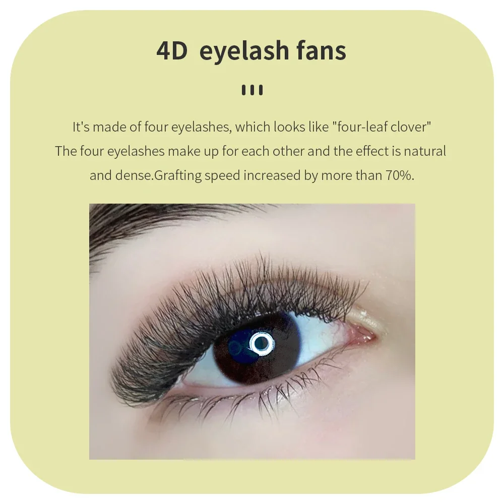 GAHAMACA 3D 4D 5D W Shaped Lashes Easy Fan Eyelash Extensions YY Premade Volume 12 Rows Faux Cils W Natural Soft Lash