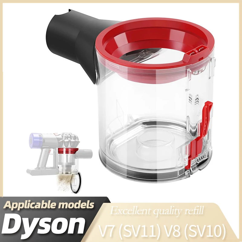 

For Dyson V7 V8 dust bin Replacement parts Cyclone dust Collector Robot Vacuum Cleaner dust bucket MotorHead Accesories