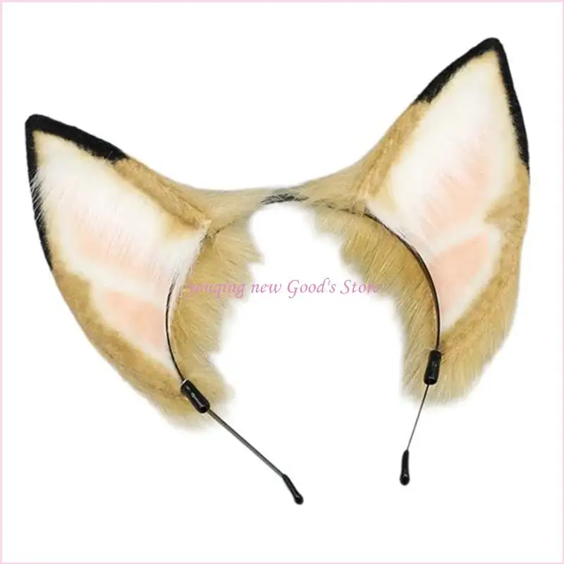 57QA واقعية الوحش الأذن طوق الشعر للعب الأدوار تأثيري حلي عقال فستان الهالوين حتى طوق الشعر انحناء أنيمي هيرباند #5