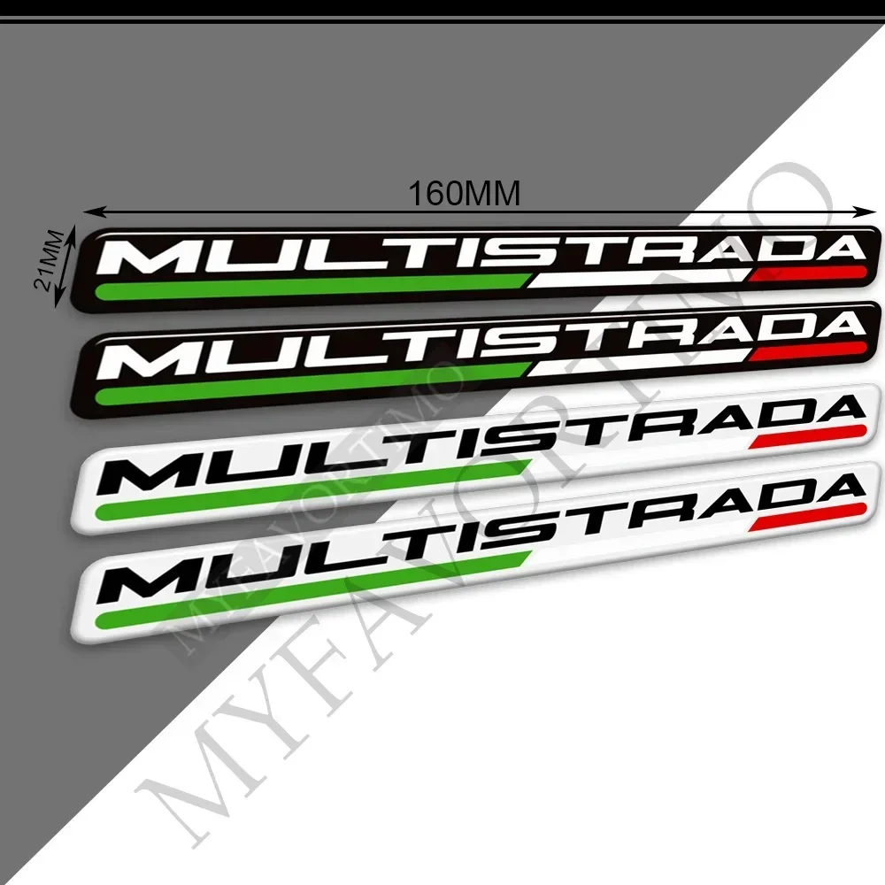 MULTISTRADA-Kit de Tanques para Motociclos, Decalques 3D, Punhos, Gás, Combustível, Óleo, Protetor de Joelho, Fit Ducati, 1260S