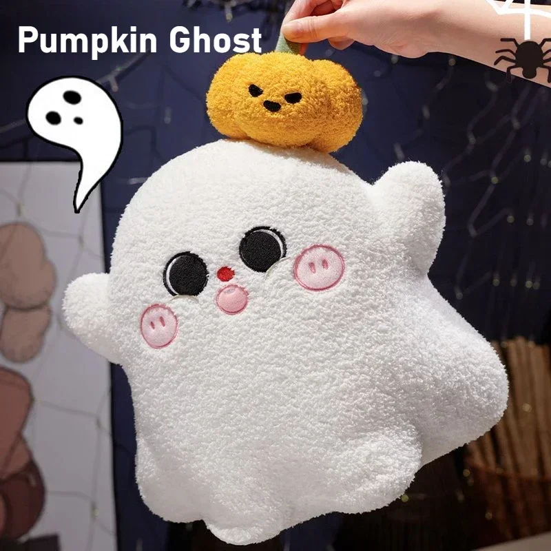 Halloween Pumpkin Doll Ghost Pillow, Quirky Plush Headboard Pillow, Office Nap Pillow, Sofa Ornament Photo Prop 3
