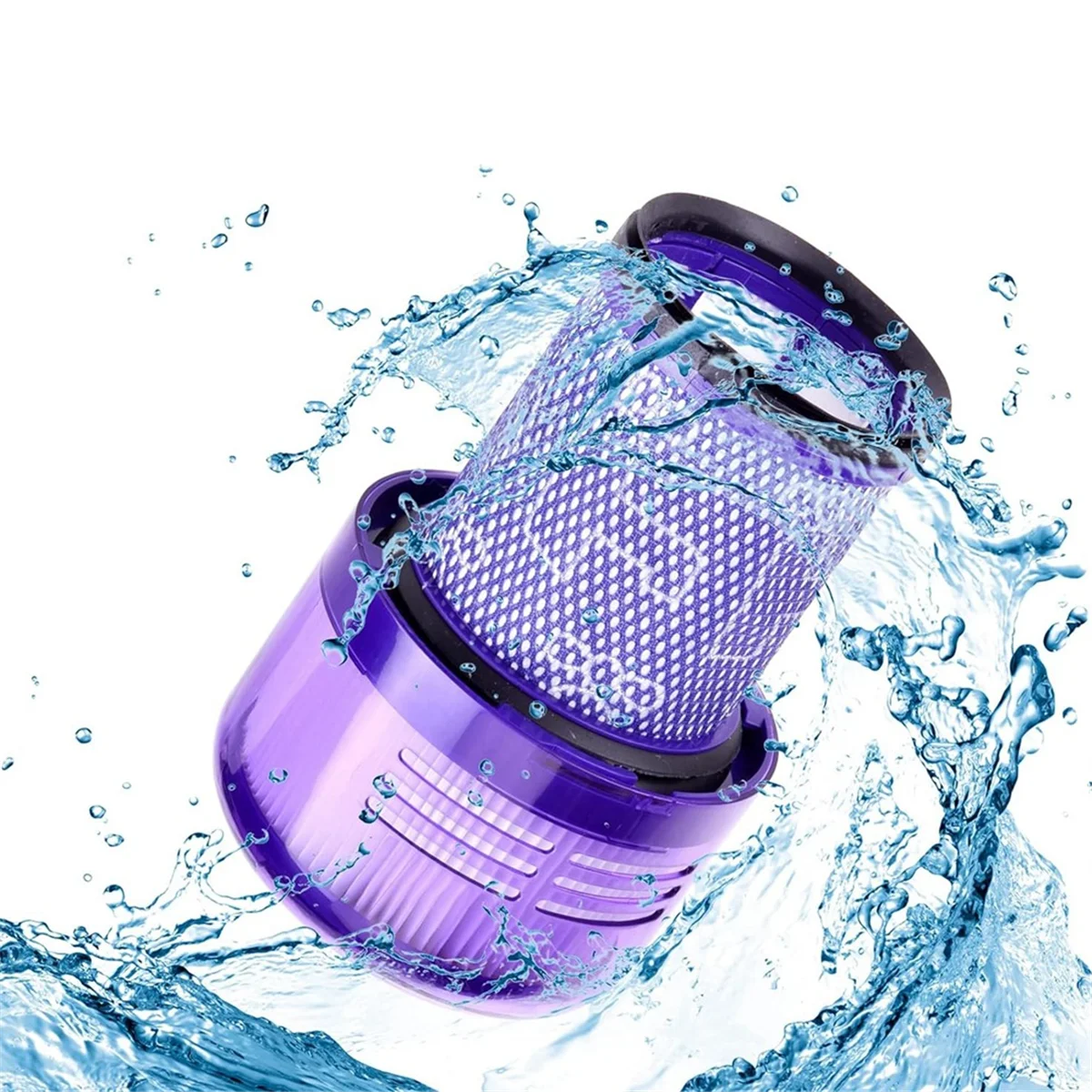 A62x para dyson v12 detectar escovas de rolo fino, acessórios de bico de piso de rolo de aspirador de pó com filtro hepa