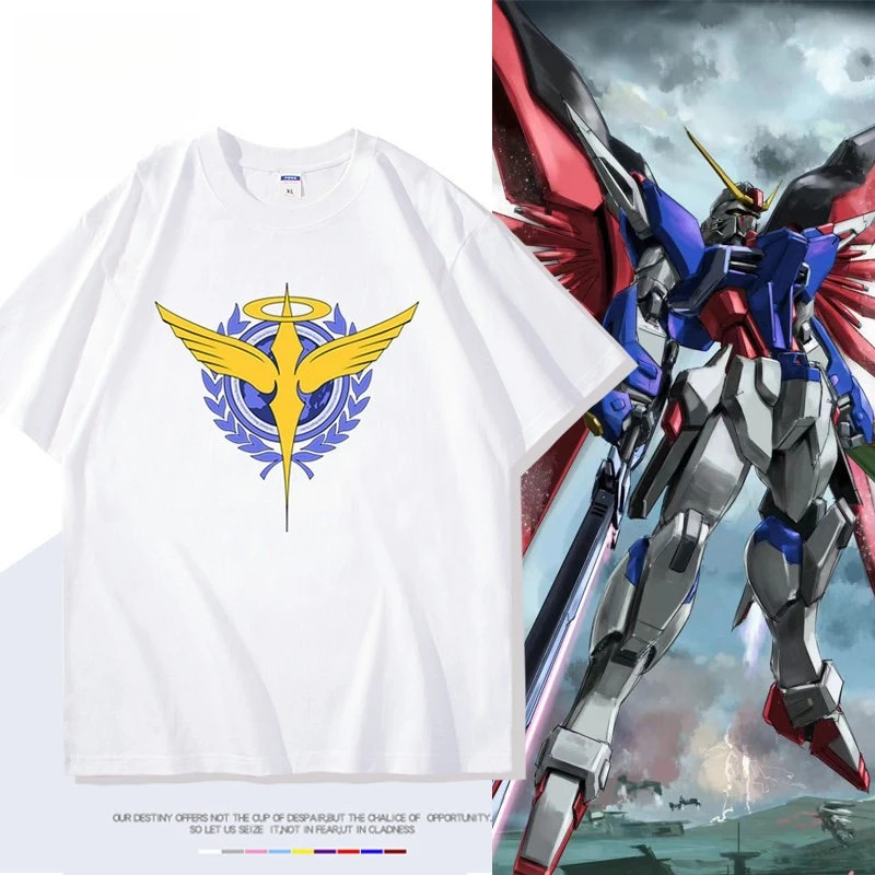 Mobile Suit Gundam Anime Hasawi Printed T-shirt Men's and Women's T-shirt Men's Top Sports T-shirt Men's T-shirt Summer Tee 2026