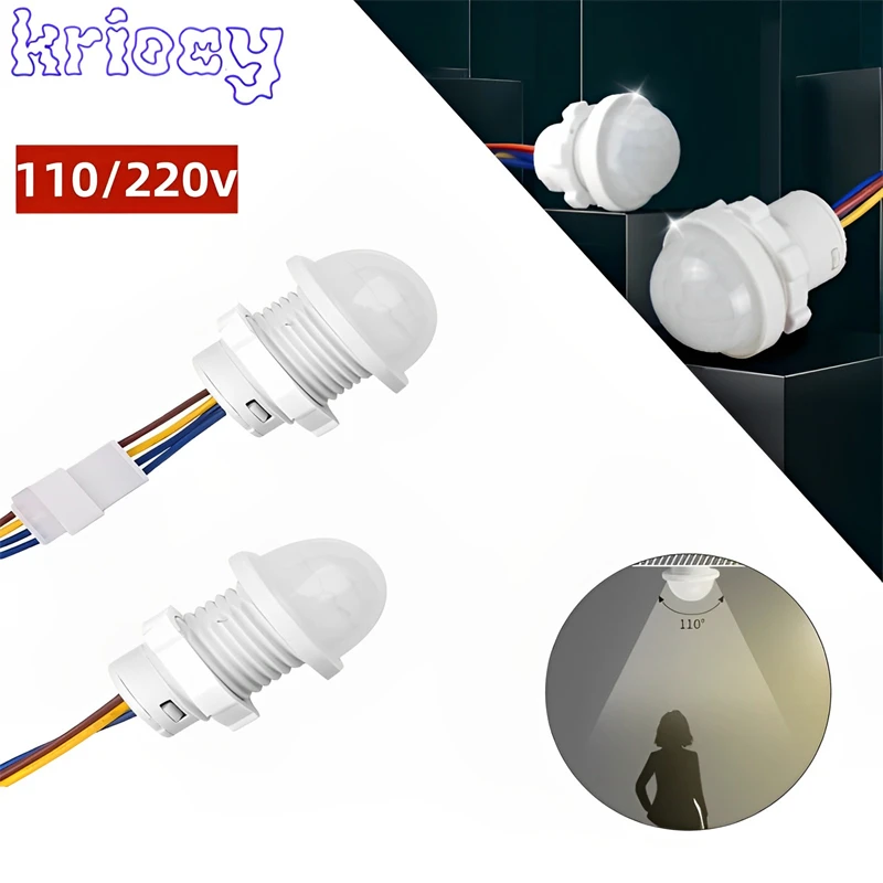 Mini led sensível luz noturna casa interior ao ar livre luz infravermelha sensor de movimento detecção automática interruptor de luz 110/220v