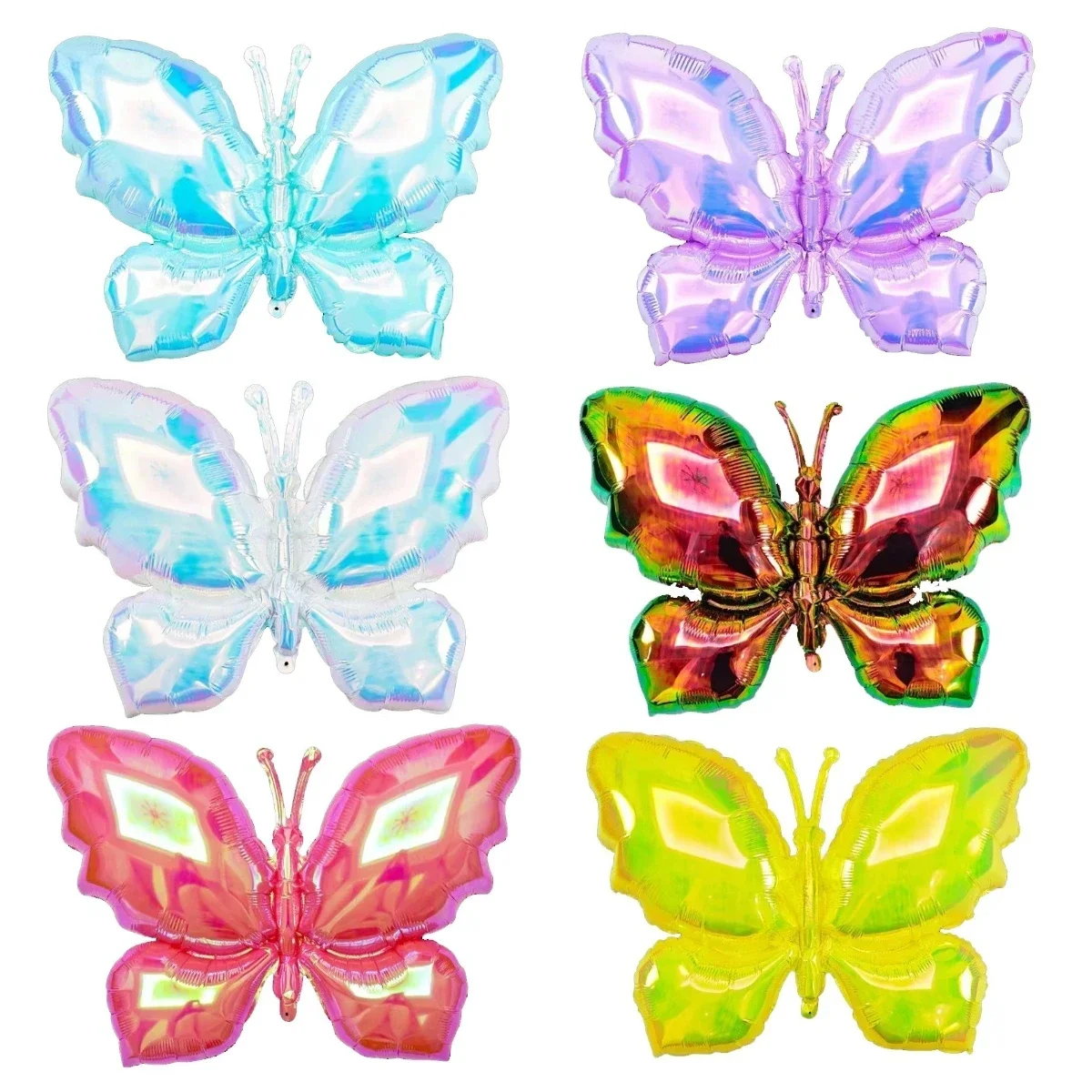 Butterfly Birthday Balloon Transparent Colorful Butterfly Balloons Baby Shower Helium Balloon Birthday Party Decorations Globos