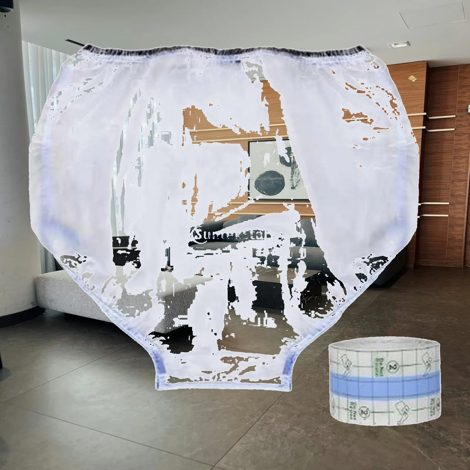 Reusable Waterproof Underwear with Soft Seal Incontinence Protection Briefs for Post Surgery Bathing and Hygiene