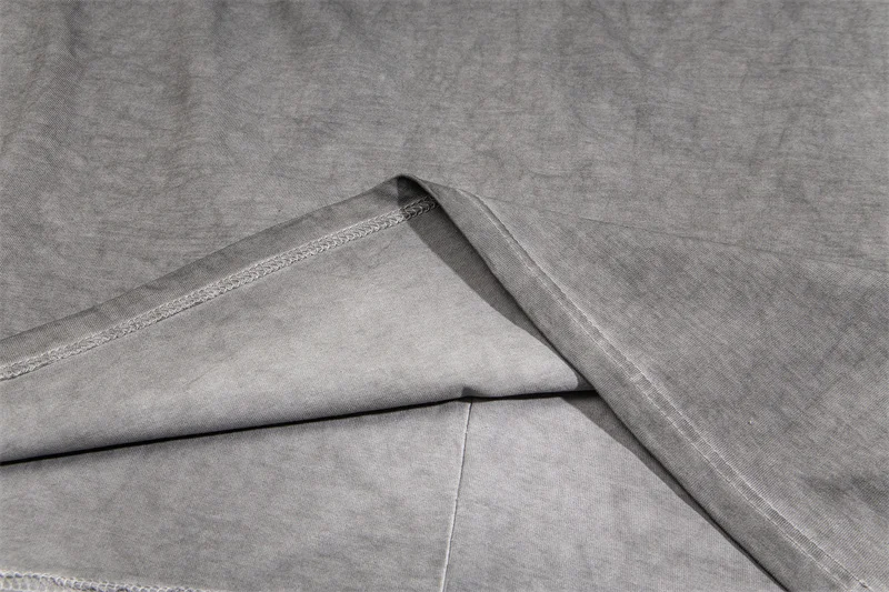 Chest Logo Embroidery Thug Club T-shirt Retro Casual Men Women Couples Loose Short Sleeve Top TC Sports Tshirt