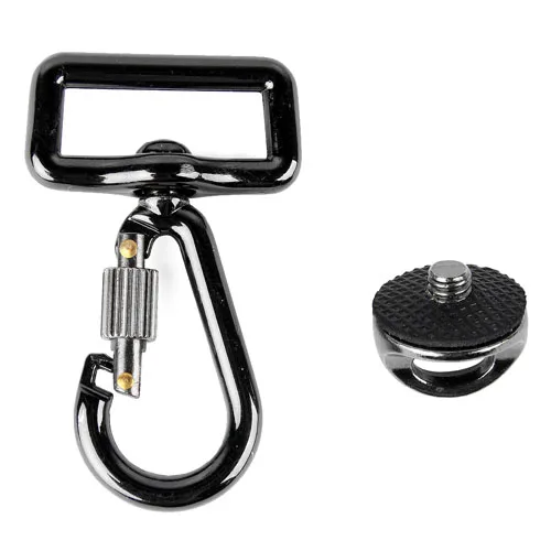 3In1 Camera Shoulder Neck Strap Accessories 1/4 Screw + Metal Connection Hook + Quick Release Plate for Canon Nikon DSLR