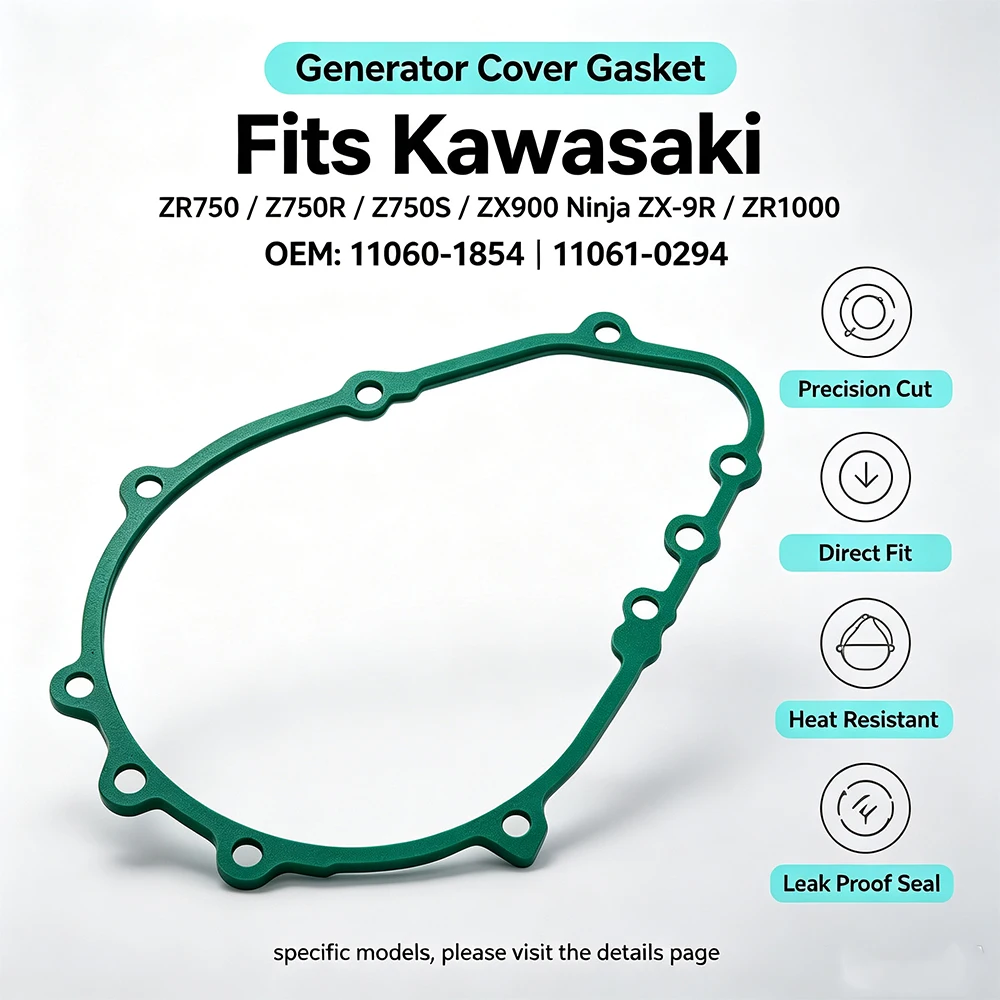 11060-1854 11061-0294 Stator Generator Cover Gasket For Kawasaki ZR750 Z750R Z750S ZR1000 Z1000 ZX900 Ninja ZX-9R