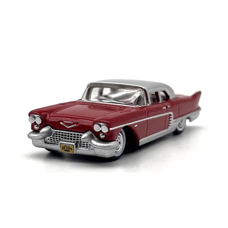 Oxford 1:87 Cad-illac Racing Red Alloy Simulation Model Car