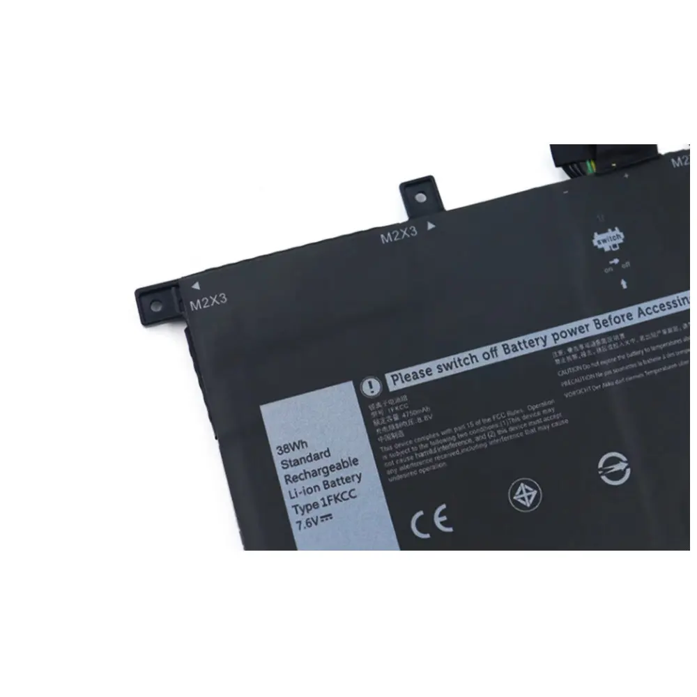 New 7.6V 38WH 1FKCC Laptop Battery For Dell Latitude 7200 7210 2-in-1 Series Notebook 09NTKM 9NTKM 0D9J00 0KWWW4 KWWW4