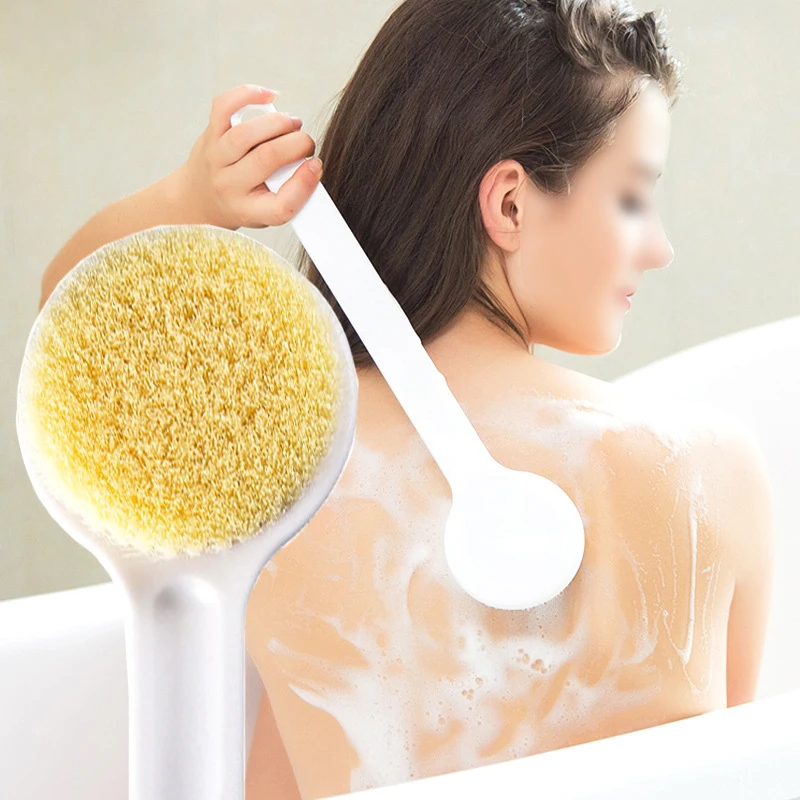 2024neue Bade bürste mit langem Griff Peeling Haut massage gerät Peeling Bad bürste Rücken Körper Bad Dusche Reinigungs bürsten