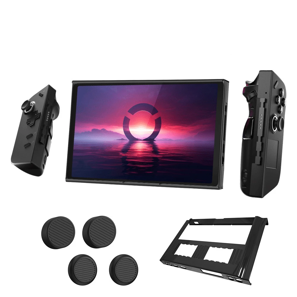 

For Lenovo Legion Go Game Console Monitor Case + 4PCS Silicone Rocker Cover Gaming Protective Accessories