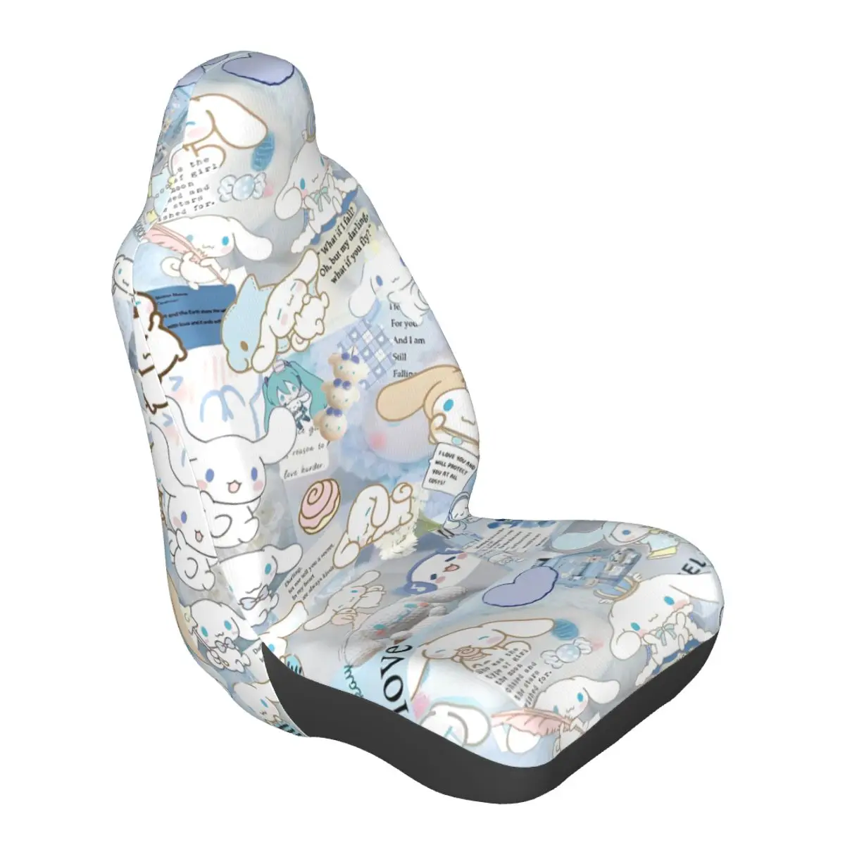 

Cinnamoroll Kawaii Cartoon Car Seat Covers Front Seats 1 Piece Cars Interior Protection Automotive Compatible for SUV Trucks
