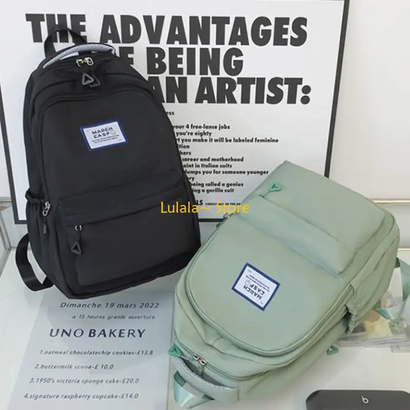 

Y4QA Travel Daypacks Large Capacity Backpack Fashion Bookbags Splash-proof Laptop Bags Teens Student Schoolbag Casual Bags