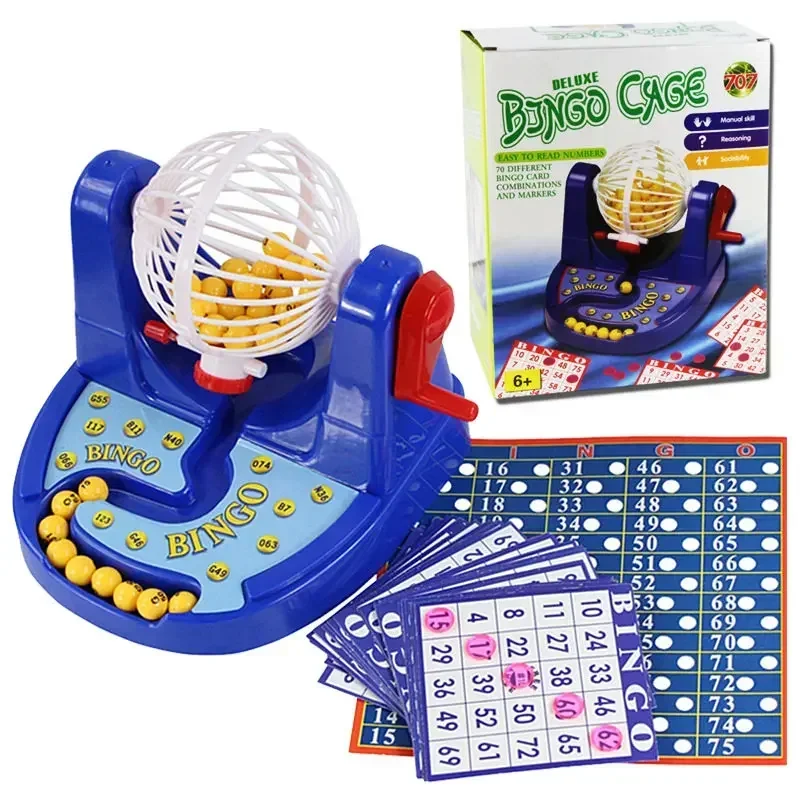 [Engraçado] pai-filho brinquedo educativo bingo máquina de jogo ernie loteria diversão quebra-cabeça brinquedos de mesa família jogos de tabuleiro presente