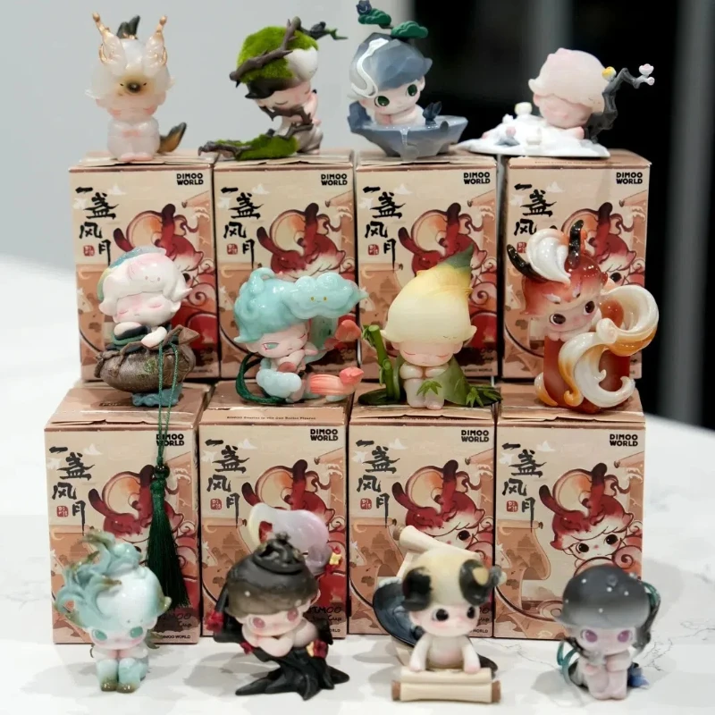 

Genuine Spot Dimoo Stories In The Cup Series Blind Box Hand Puppet Toy Model Desktop Ornaments Birthday Surprise Gift Dimoo Doll