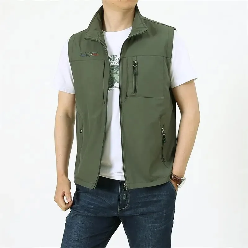 

Men's Vest Outdoor Hiking Fishing Quick-dry Sleeveless Jacket Multi-pockets Light-weight Functional Tactical Waistcoat