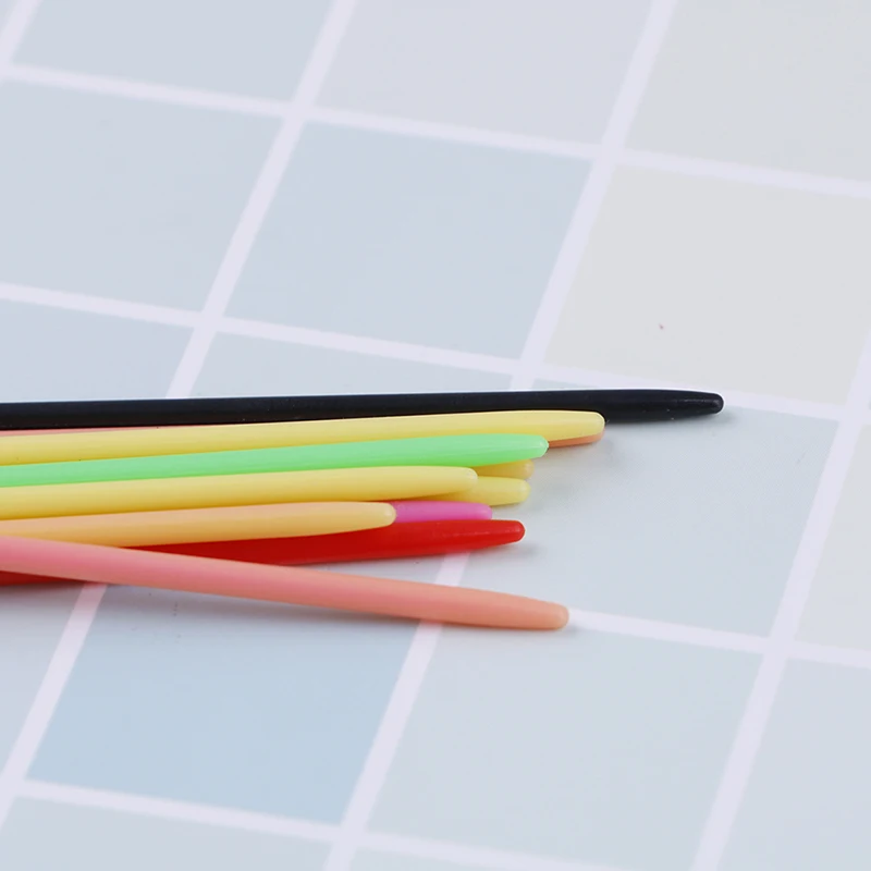 10Pcs Knit Sewing Needle Multicolor Plastic Sewing Needles DIY Craft Accessories