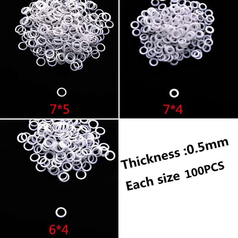 900pcs in Box Gaskets for Hair Scissor Metal Gaskets and Nylon Washers Mix Sizes Hairdressing tool accessories - view 3