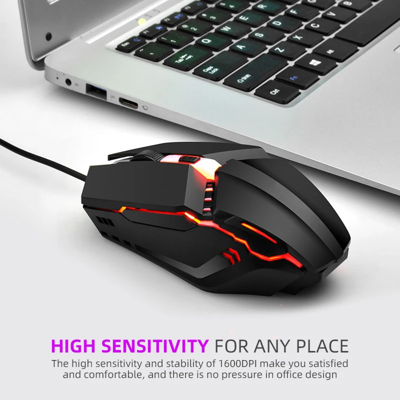 

Wired Mouse Gaming Electronic Sports Rgb Streamer Horse Running Luminous Usb Wired Computer Laptop Desktop Mouse 1200dpi