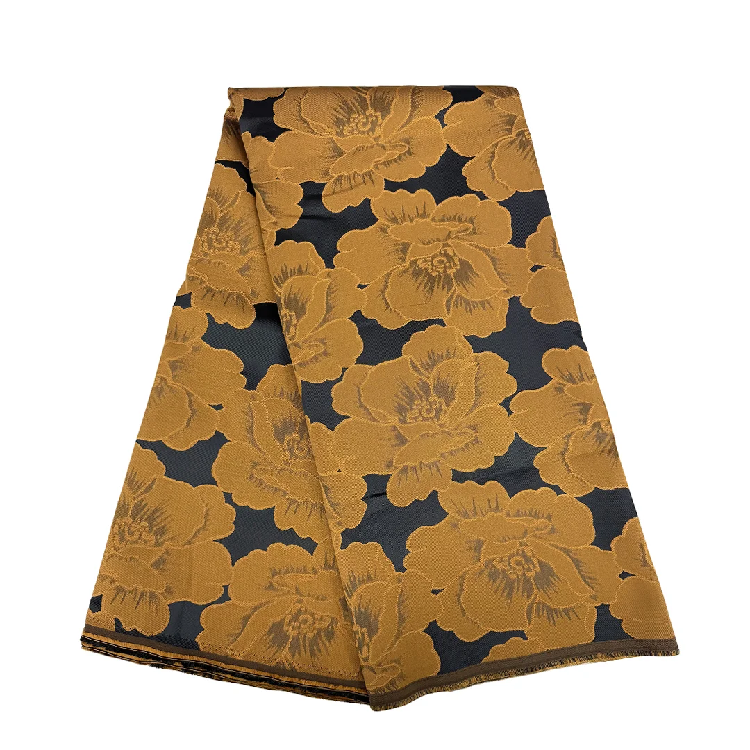 Women Brocade Lace Fabric African High Quality Jacquard Fabric 5 Yards Organza Lace Fabric For Luxury Wedding Party Dresses