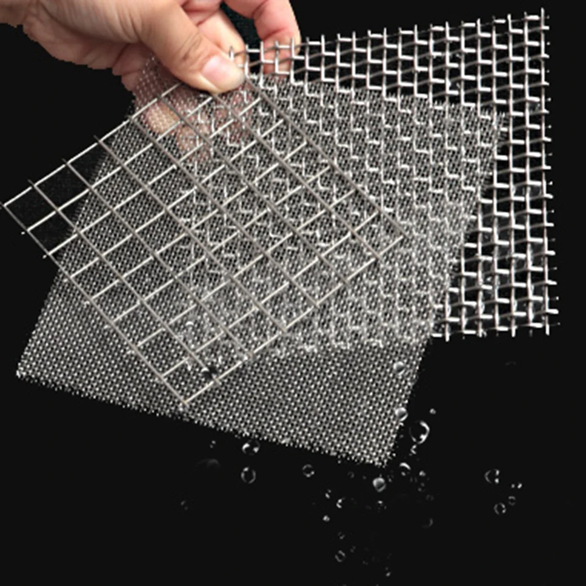 304 Stainless Steel Woven Wire Mesh Metal Front Window Repair Mesh Fix Filtration Screen Sheet Filter Net Screening Tool Parts