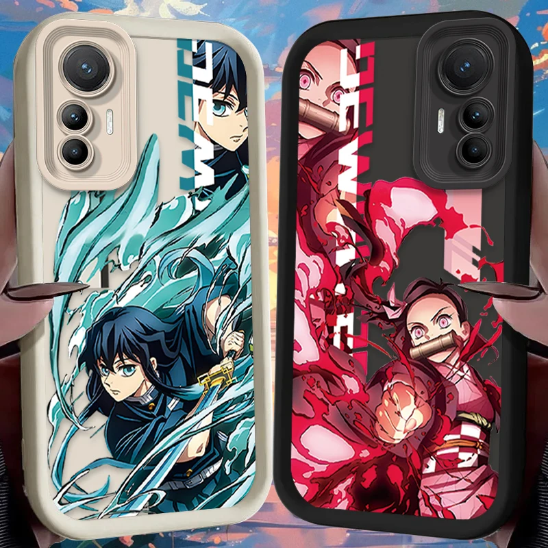 Demon Slayer Anime Case for Xiaomi Mi 13T 12T 11T 13 12 11 Lite 5G NE POCO X6 X5 X4 GT X3 NFC F3 F4 F5 F6 M6 Pro 4G M5S Cover