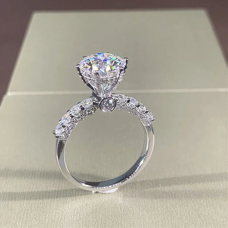 2026 Newly-designed Wedding Rings for Women Silver Plated AAA Cubic Zirconia Fashion Lady's Finger Accessories  Jewelry