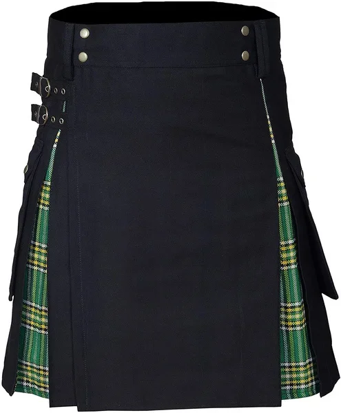 Kilts for Men, Utility Kilt, Hybrid Kilt, Modern Box Pleated Tartan Traditional Mens Kilt