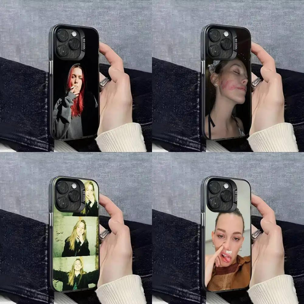 

V-Victoria Pedretti Phone Case For iPhone 16,15,14,13,12,11,Mini,Pro,E,SE4,XS,MAX Black IMD Box