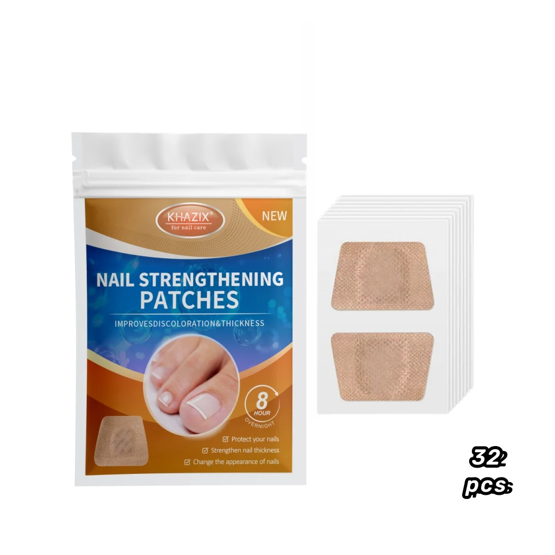 32 peças de remendos para cuidados com as unhas dos pés, remendos protetores, remendos corretivos, remendos corretivos para unhas dos pés e fortalecimento das unhas dos pés