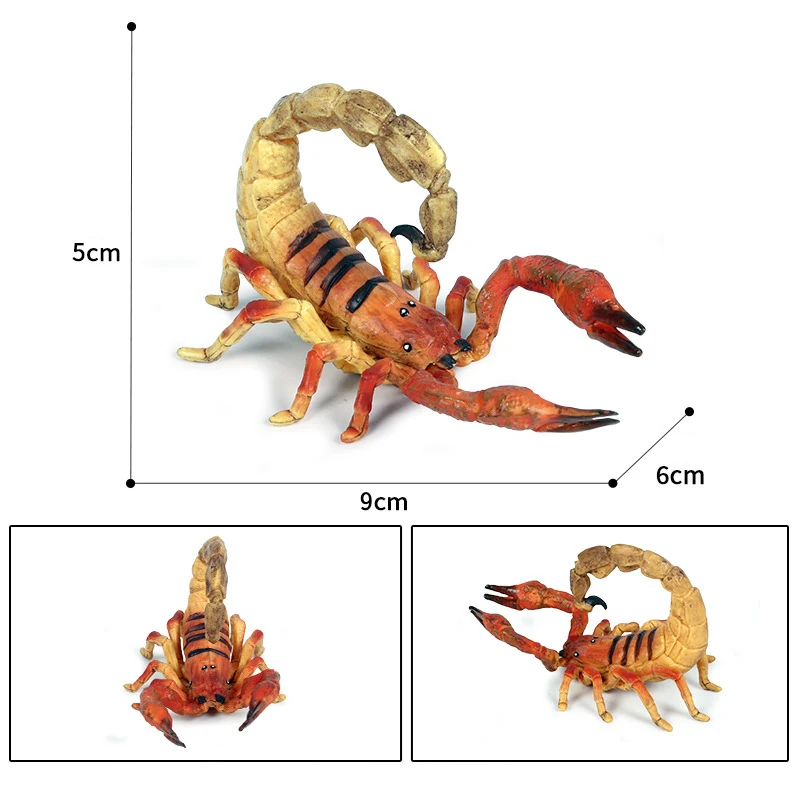 Simulation Scary Scorpion Model Halloween Decoration Toy Scorpion Model Early Learning Cognitive Toys Kids Education Gift Xmas