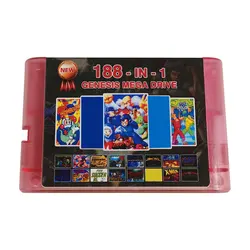 188 in1 MD Genesis Games Multi Game Retro Cartridge