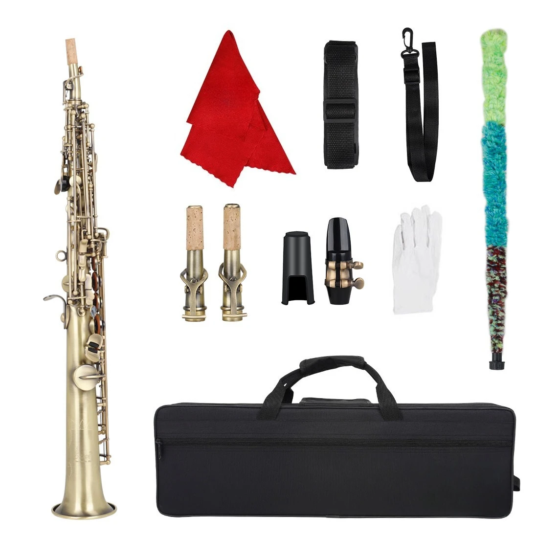High Bb Soprano Saxophone, Professional Grade, Beginner Friendly, High Quality Instrument, Exam Essential, Universal Use