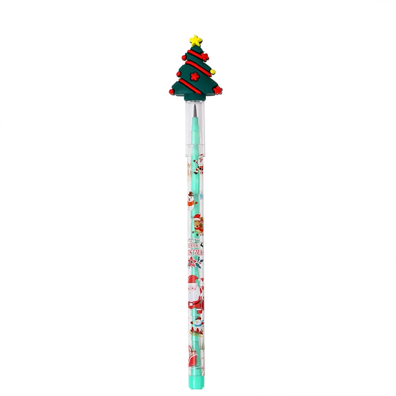 Kawaii Christmas Pencils Cute Christmas Tree Santa Snowman Pencils Stationery Gift School Office Stationary
