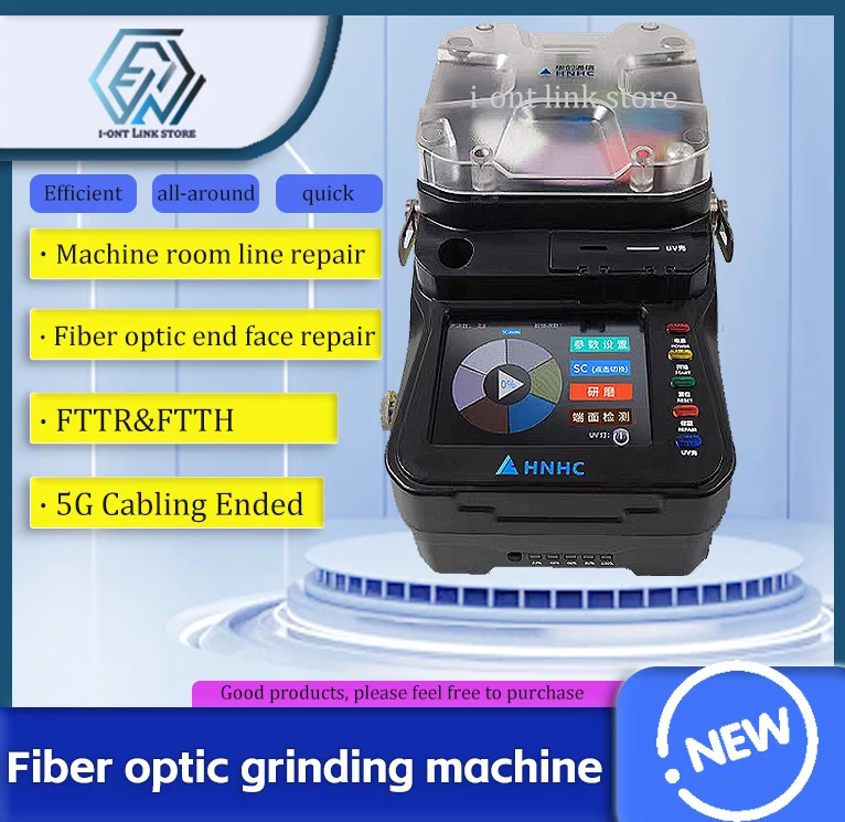 

Fiber end machine handheld fiber grinding machine can simultaneously multi-core grinding three mesh engineering customized HY-90