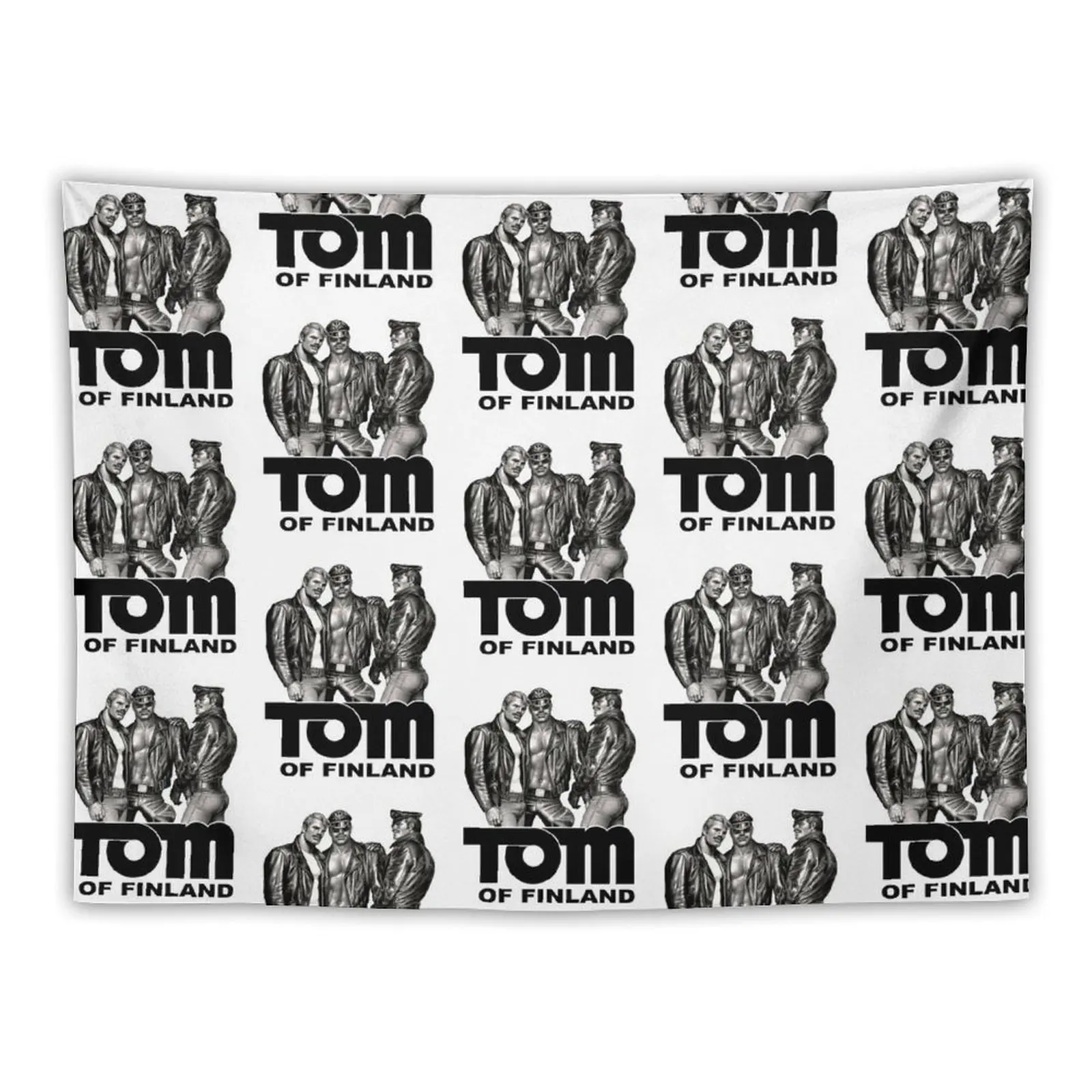 

TOM OF FINLAND - KINK (WHITE) Tapestry Room Decorator Wall Deco Bedroom Organization And Decoration Tapestry
