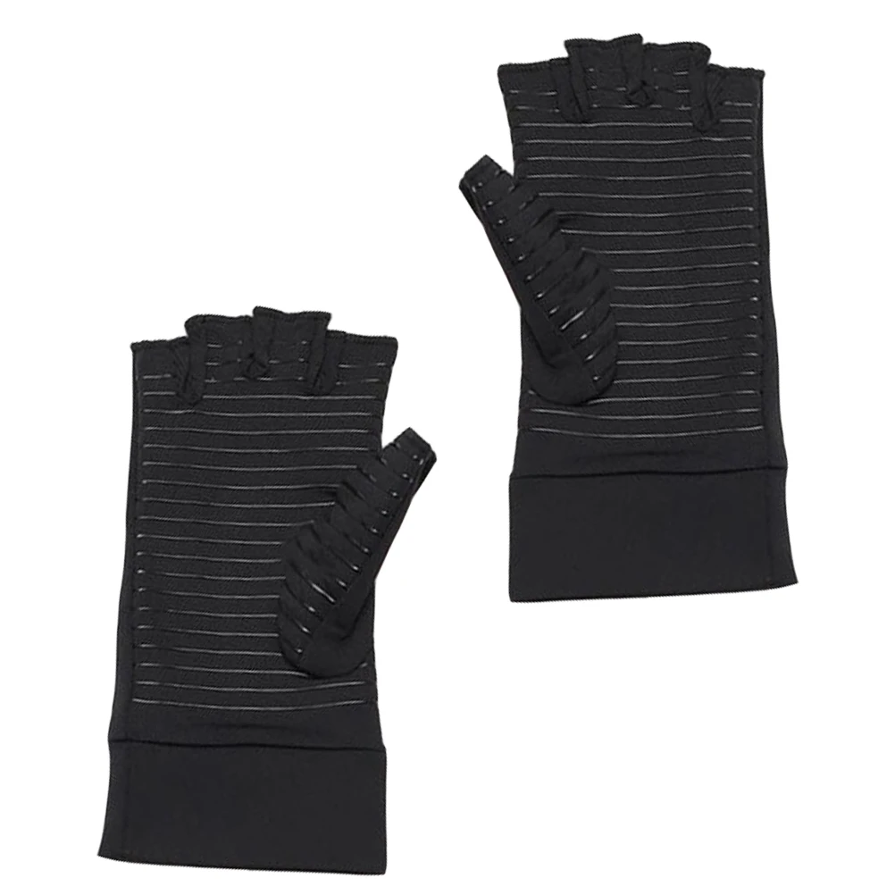 زوج واحد من قفازات رياضية مضادة للانزلاق قابلة للتنفس نصف إصبع للياقة البدنية والجري في الهواء الطلق وخفيفة الوزن ومريحة وتصميم بسيط #1